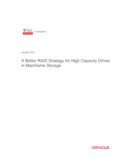 A Better RAID Strategy for High Capacity Drives in