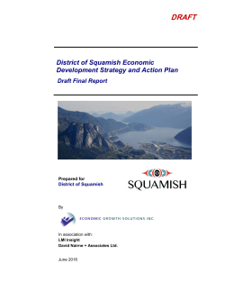 Squamish EcDev Strategy and Action Plan Draft Final Report