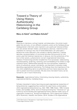Toward a Theory of Using History Authentically: Historicizing