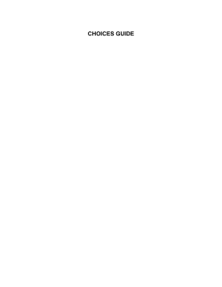 Choices Guide April 2017 Revisions in Track Changes