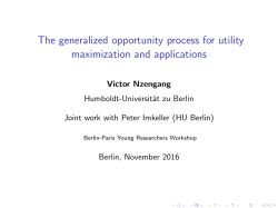 The generalized opportunity process for utility maximization and