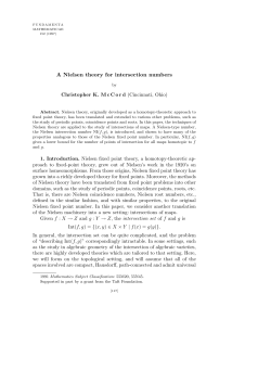 A Nielsen theory for intersection numbers