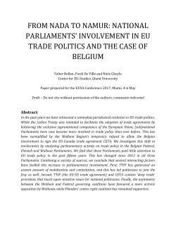national parliaments` involvement in eu trade politics and the case of