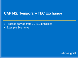 CAP142: Temporary TEC Trading