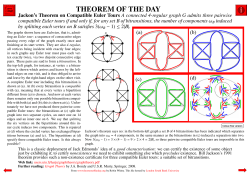 Jackon`s Theorem on Compatible Euler Tours