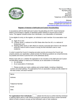 application - South Somerset District Council