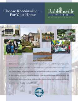 Choose Robbinsville - Robbinsville Township