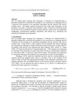 Compositionality. - Princeton University