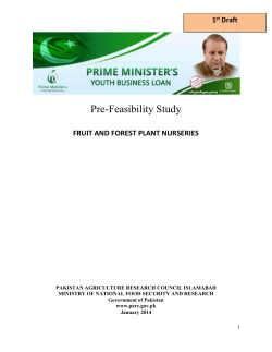 fruit and forest plant nurseries - Pakistan Agricultural Research
