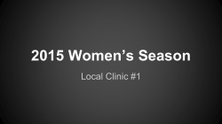 2015 Women`s Season - Triangle Soccer Referees