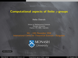Computational aspects of finite p-groups