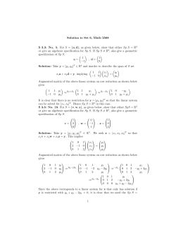 Solution to Set 6, Math 2568 S 3.3: No. 5. For S = 1a, dl, as given