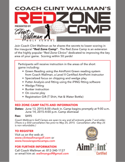 Participants will receive instruction in the areas of the short game