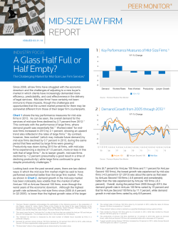 Since 2008, all law firms have struggled with the economic downturn