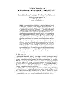 Bounded Asynchrony: Concurrency for Modeling Cell