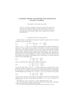 A DEGREE THEORY FRAMEWORK FOR SEMILINEAR ELLIPTIC