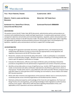 job profile - BC Public Service