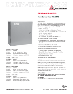 gfpe-xn panels - Delta