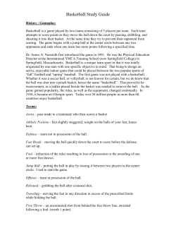 Basketball Study Guide - Warren County Schools