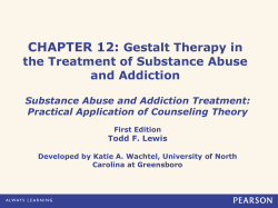 Gestalt Therapy in the Treatment