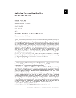 An optimal decomposition algorithm for tree edit distance