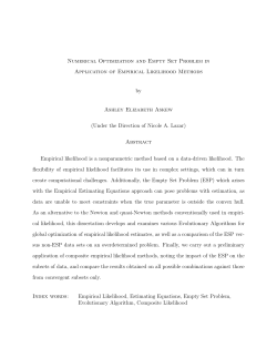 Numerical Optimization and Empty Set Problem in Application of