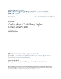 Can Neoclassical Trade Theory Explain Congressional Voting?