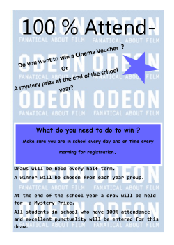 Do you want to win a Cinema Voucher ? Or A mystery prize at the