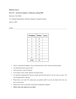 Problem Points Score