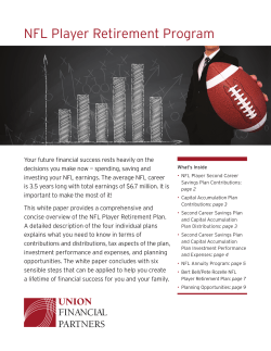 NFL Player Retirement Program - Sports Financial Advisors