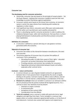 Consumer Law #2
