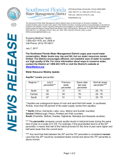 (813) 781-9817 July 7, 2017 The Southwest Florida W