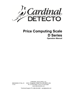 Price Computing Scale D Series