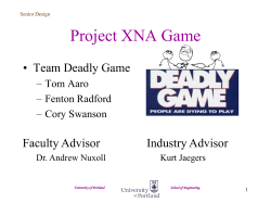February Program Review - University of Portland
