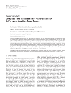 3D Space-Time Visualization of Player