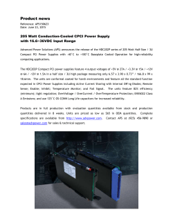 Full Press Release (Word Document)