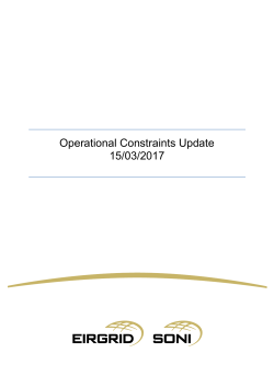 Operational Constraints Update 15/03/2017