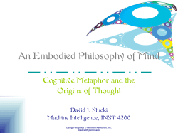 Day 11: An Embodied Philosophy