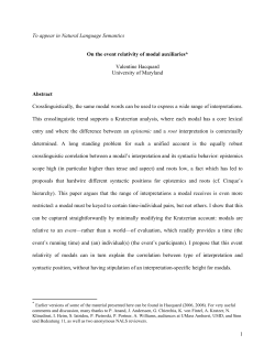 On the Event Relativity of Modal Auxiliaries