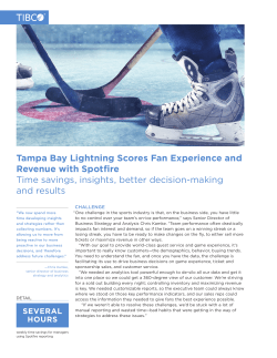 Tampa Bay Lightning Scores Fan Experience and