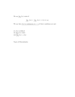 exists if lim f(x) = lim f(x)