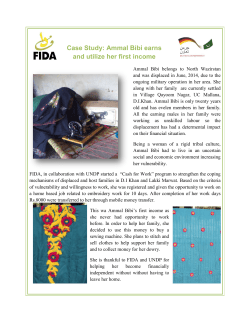 Case Study: Ammal Bibi earns and utilize her first income