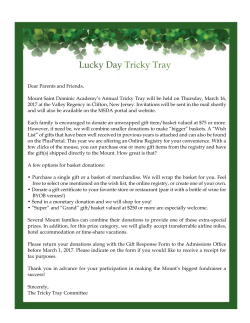 Gift Donation Form - Mount Saint Dominic Academy