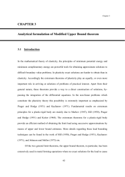 CHAPTER 3 Analytical formulation of Modified Upper Bound theorem