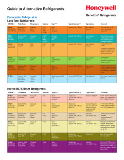 Guide to Alternative Refrigerants - Certified Refrigerant Services, Inc.