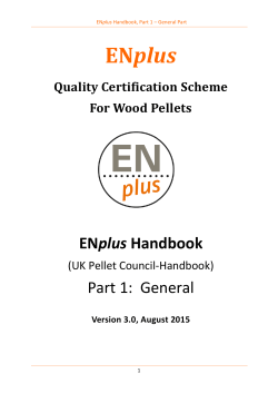 ENplus Handbook, Part 1