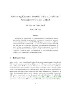 Estimating Expected Shortfall Using a