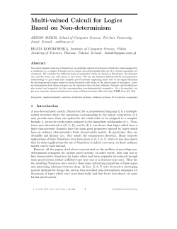 Proof Systems for Logics Based on Non