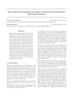 Semi-supervised Learning of Compact Document Representations