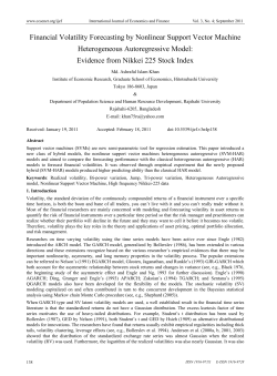 Financial Volatility Forecasting by Nonlinear Support Vector